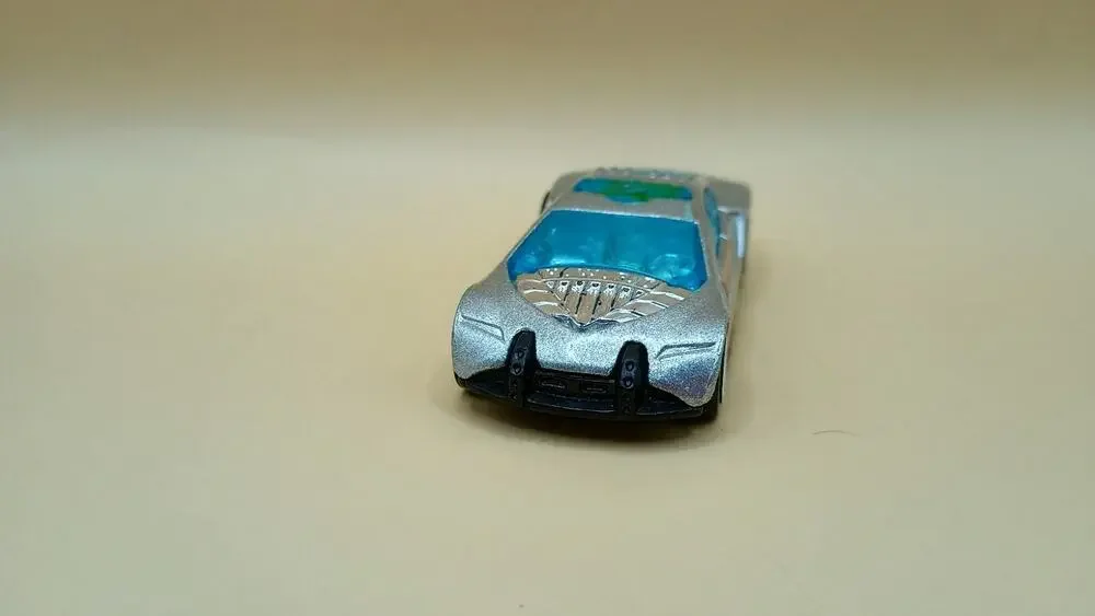 2010 Mattel Speed trap police car Silver & Blue E33